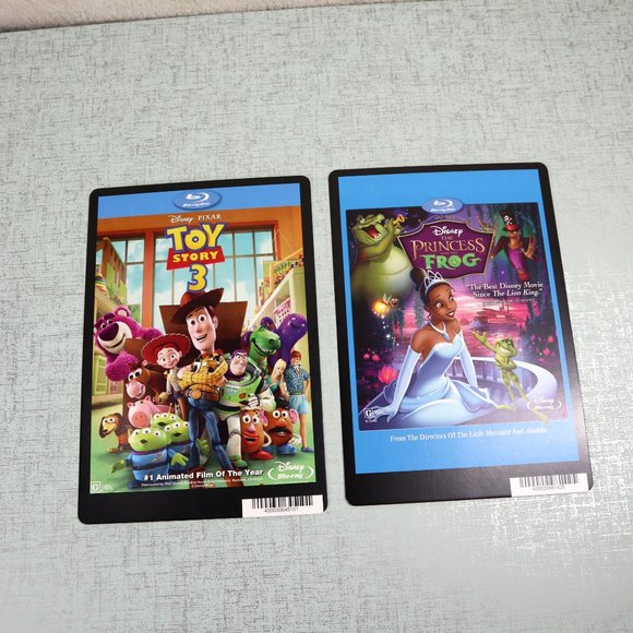 Toy Story Princess the Frog BLOCKBUSTER VIDEO BLURAY BACKER CARD 5"X8" NO MOVIE - Picture 6 of 10